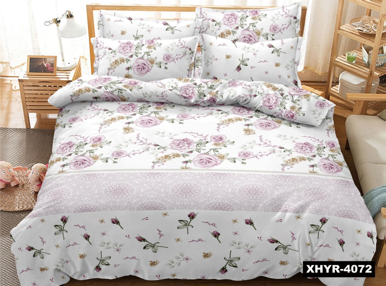 Фланелева постільна білизна Royal Dream байка рожева троянда, фото 1