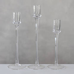 Набір з 3 підсвічників "Витонченість", 26 см Solar Moon