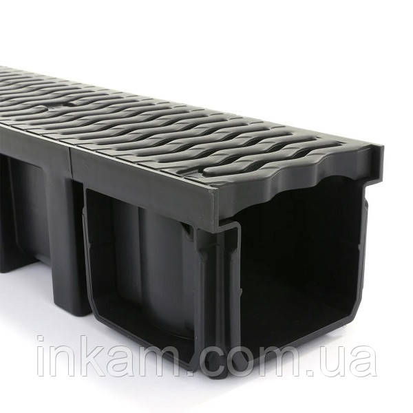 Лоток дренажний з решіткою Nicoll Connecto CAN10AHP, клас A15, фото 1