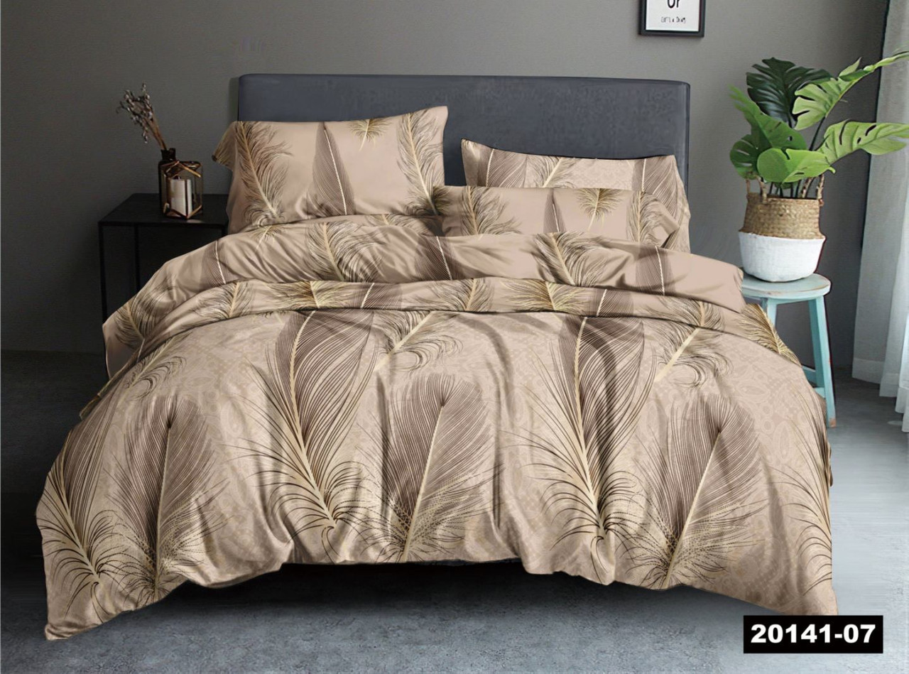 Фланелева постільна білизна Royal Dream байка карамель, фото 1