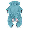 Дощовик для собак WAUDOG Clothes, водонепроникний, M45, В 55-60 см, С 37-40 см, блакитний, фото 3