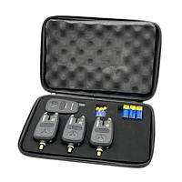 Сигналізатор клювання 4+1 GLADIATOR RF298 Black з пейджером Набір для риболовлі R_2546