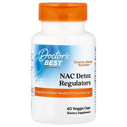 Активне довголіття Doctor's Best NAC Detox Regulators (60 капсул.)