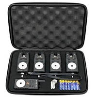 Сигналізатор клювання 4+1 GLADIATOR RF698 Black з пейджером Набір для риболовлі R_2546