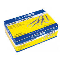 Популярний! Скріпки канцелярські Economix 28 мм кругла, 100шт (E41013) - Краща якість тільки на Nukleon.com.ua