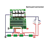 Плата защиты BMS 13S 50A 48V Li-ion 18650 (Контроллер заряда/разряда), фото 3