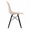 Стілець пластиковий бежевий Тауер Вуд стілець для кухні та зони очікування, фото 2