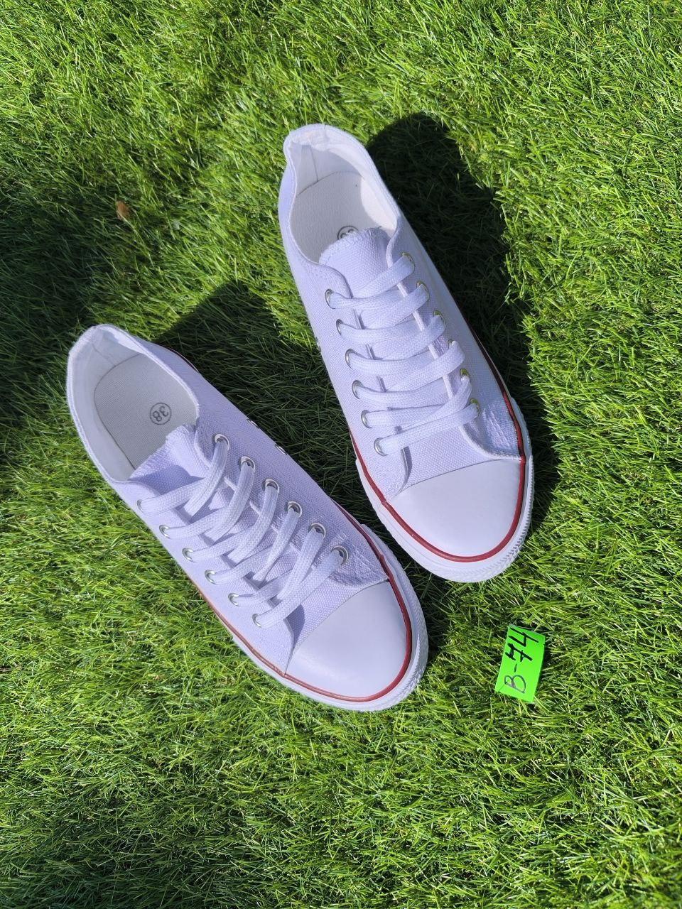 СКІДКА 38 р Конверси жіночі БІЛІ кеди кросівки в стилі chuck teylor чоловічі унісекс текстиль демі