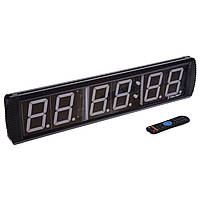 Таймер спортивний інтервальний для залу з пультом GYM TIMER Zelart TA-3649 73x15,5x4см чорний