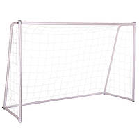 Ворота футбольні металеві розбірні з сіткою від виробника SP-Sport F-09 1шт білий