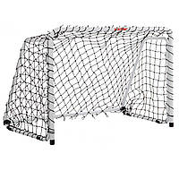 Ворота футбольні металеві розбірні з сіткою від виробника STAR SN910 1шт білий