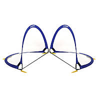 Ворота футбольні складні тренувальні STAR SN970C 2шт синій