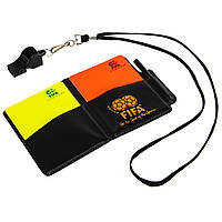 Картки футбольні суддівські набір арбітра зі свистком SP-Sport T2000