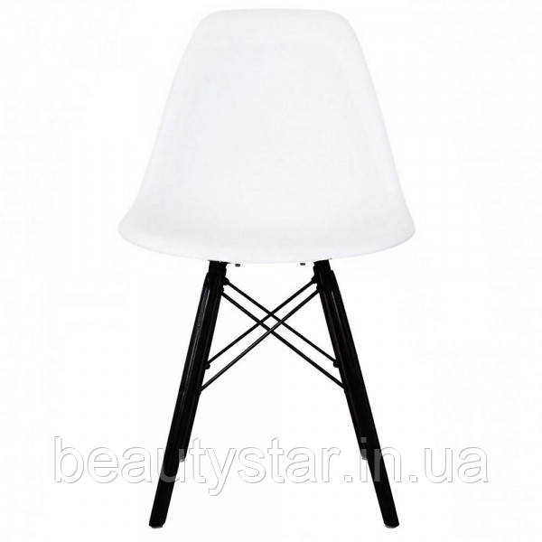 Універсальний білий стілець для відвідувачів Тауер Вуд пластиковий стільчик для офісу ресепшн або дому, фото 1