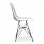 Стілець без регулювання ТАУЕР пластиковий білий ніжки метал для кухні або переговорної, фото 2