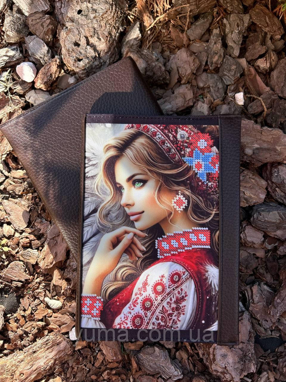 Шкіряна обкладинка для щоденника під вишивку, фото 1