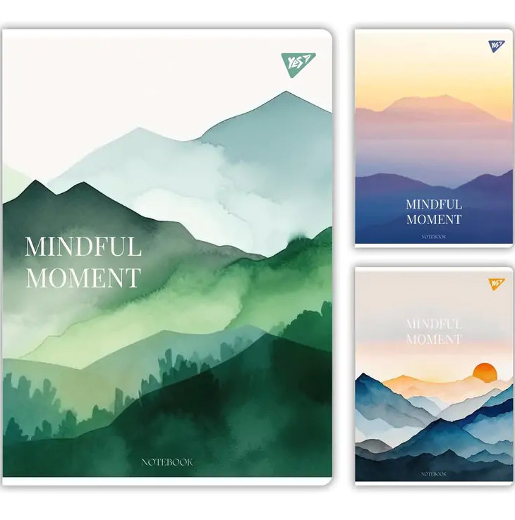 Зошит для студентів А4 в клітинку 96 аркушів Square YES Mindful moment, фото 1