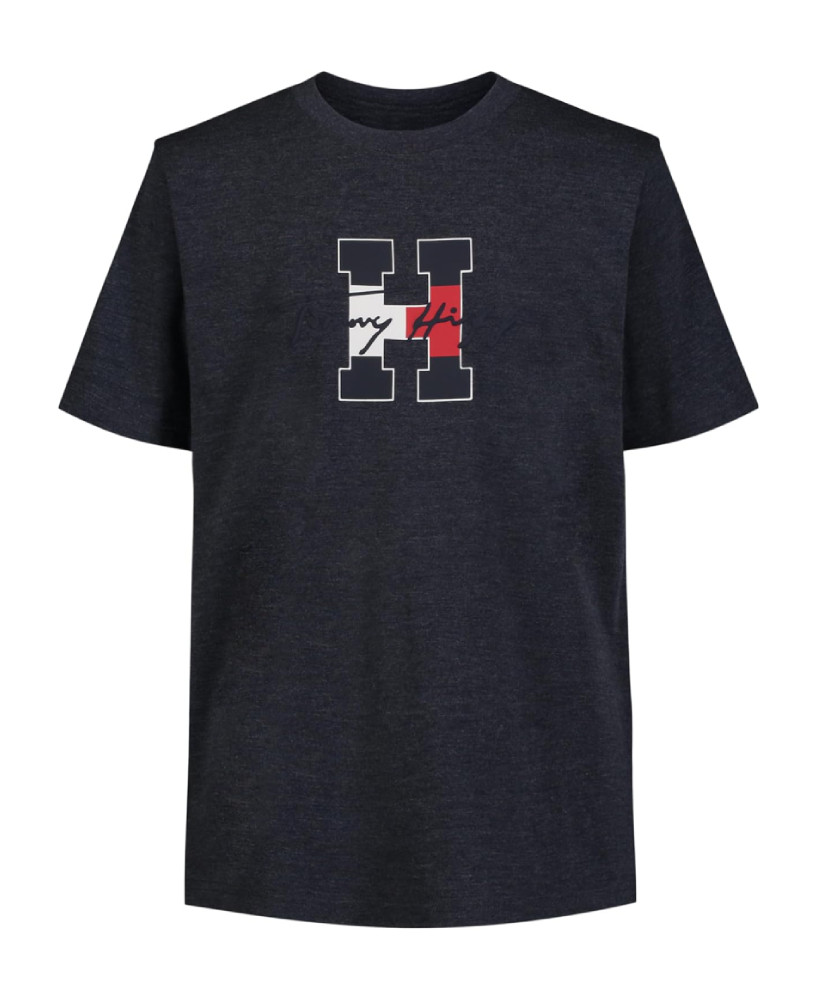 Дитяча футболка Tommy Hilfiger з логотипом 1159843038 (Синій 5), фото 1