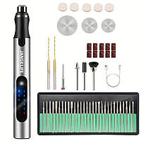 Гравер ручний акумуляторний Jangklife E-108 з насадками 56 шт 10W Grey (3_06654) (арт.vendorCode ) DK