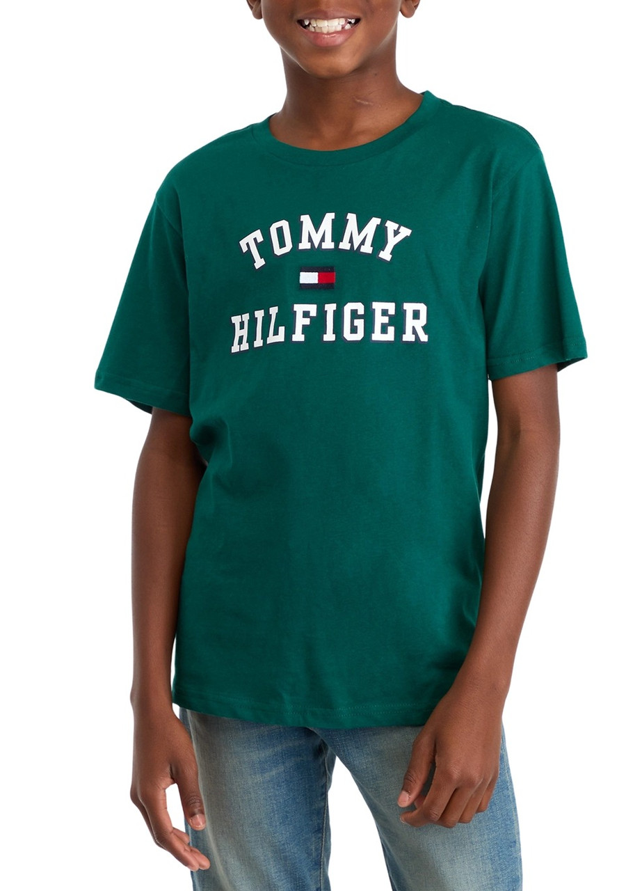 Дитяча футболка Tommy Hilfiger з логотипом 1159843392 (Зелений S), фото 1