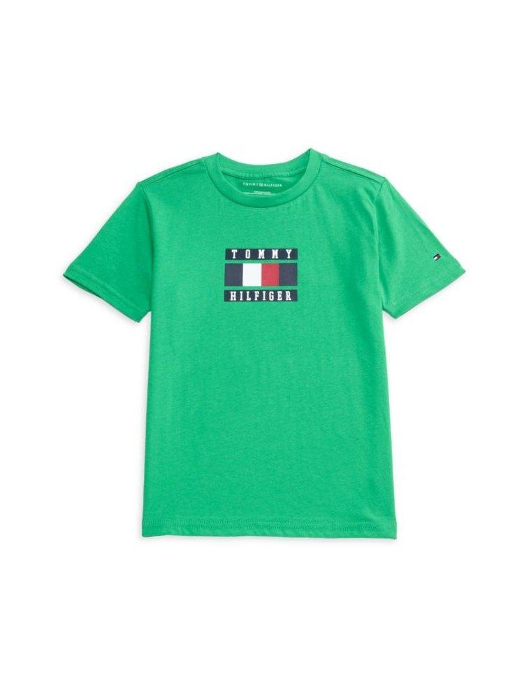 Дитяча футболка Tommy Hilfiger з логотипом 1159843071 (Зелений 5), фото 1