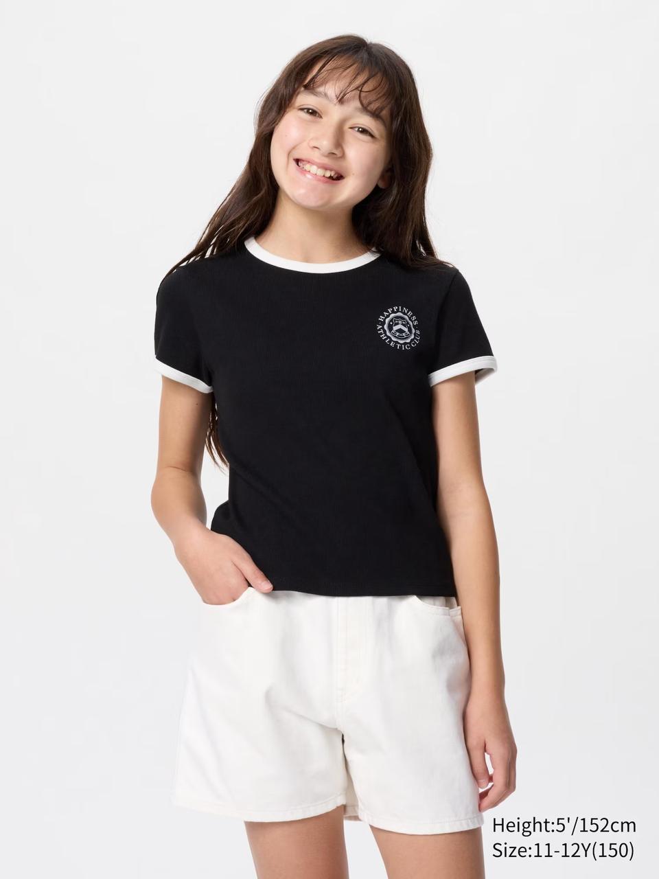 Дитячі джинсові шорти UNIQLO 1159843085 (Білий 115-125), фото 1