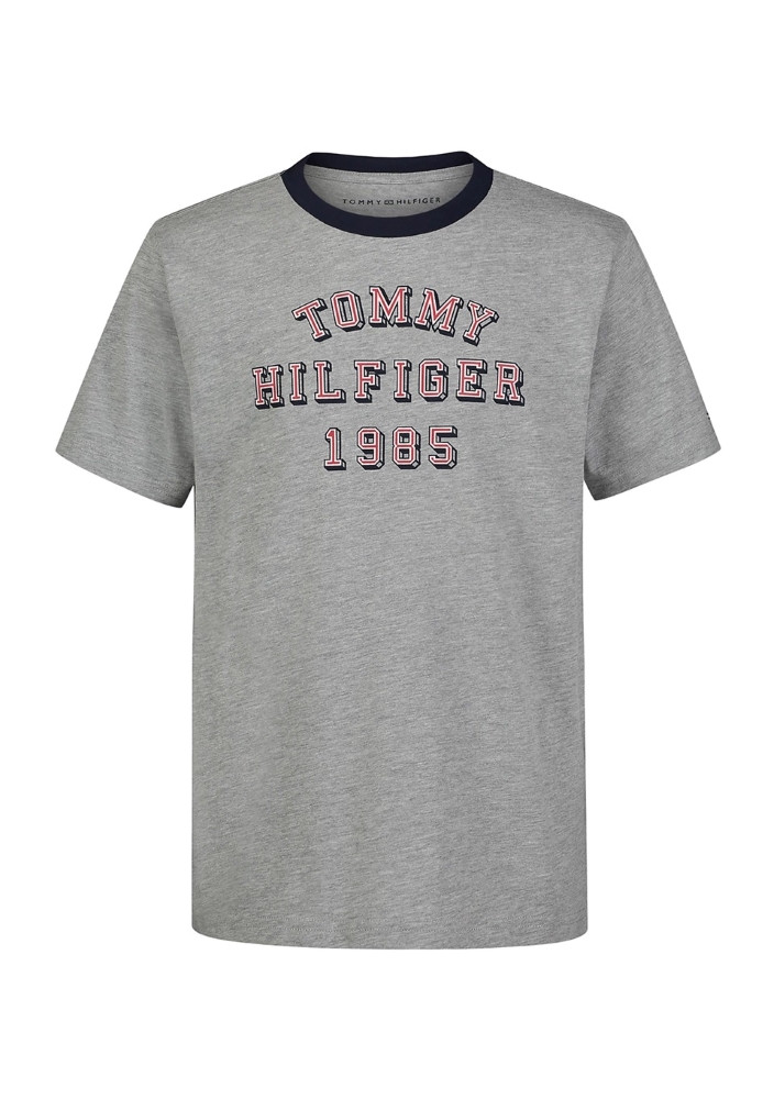 Дитяча футболка Tommy Hilfiger з логотипом 1159843087 (Сірий 7), фото 1