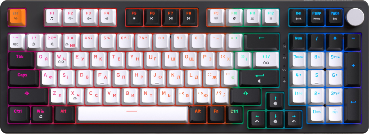 Клавіатура GamePro MK170B Red Hot-Swap RGB Black