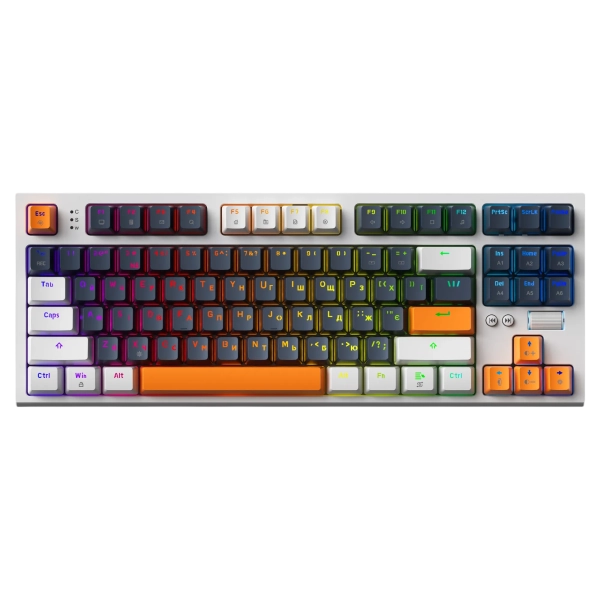 Клавіатура GamePro MK180W Red Hot-Swap RGB White