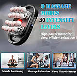 Потужний масажер з 9 режимами та 30 рівнями інтенсивності – для тіла, спини, ніг і рук, фото 4