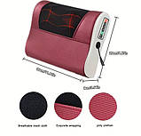 Масажна подушка 6-в-1 з підігрівом – для шиї, спини, ніг, попереку та живота, фото 2