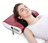 Масажна подушка 6-в-1 з підігрівом – для шиї, спини, ніг, попереку та живота, фото 3