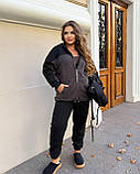 Костюм теплий з хутряною кофтою в кольорах 9989, фото 2