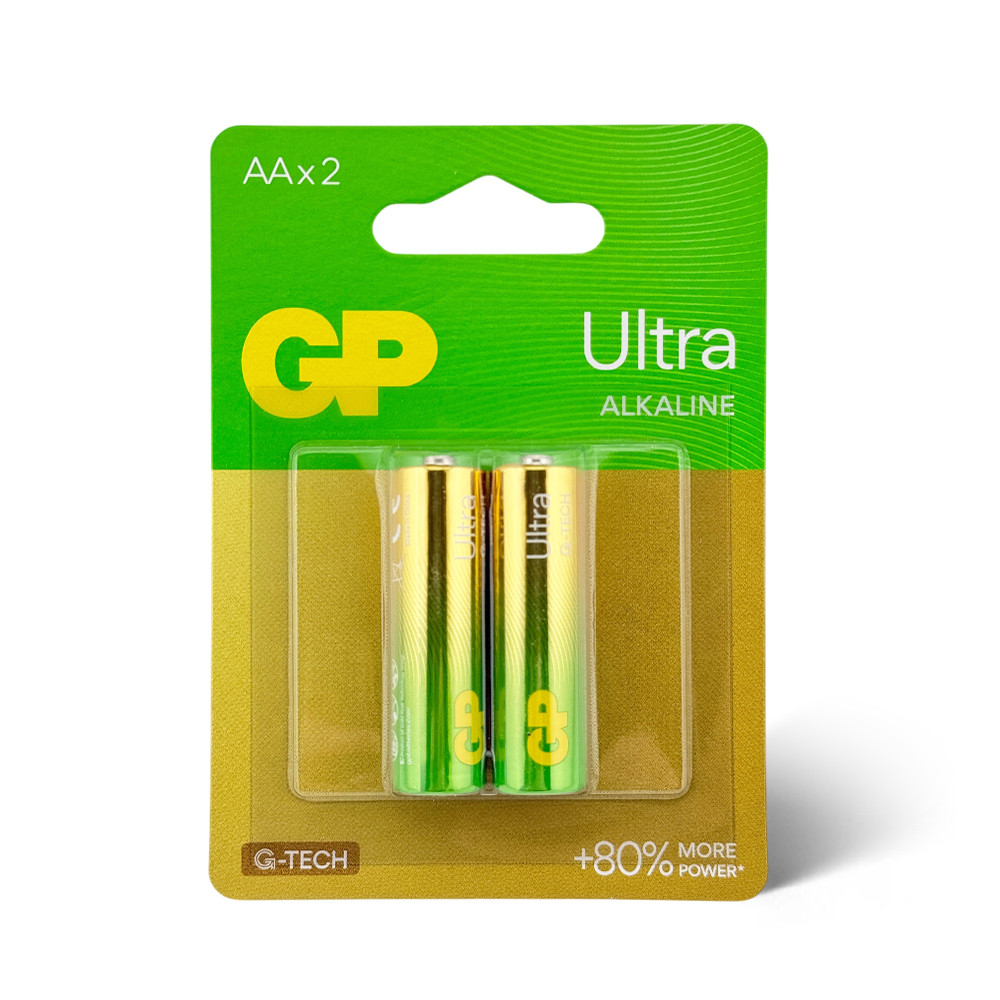 Батарейка AA (LR6) GP Ultra Alkaline (1.5v) 2шт., фото 1