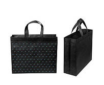 Еко- Сумка ВОХ з ручками і блискавкою Париж. 385-320-120. 80 гр . м кв.. Чорний