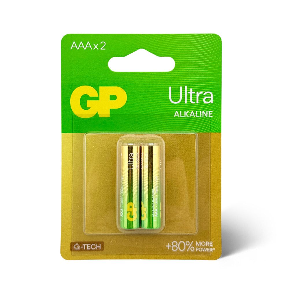 Батарейка AAA (LR03) GP Ultra Alkaline (1.5v) 2шт., фото 1