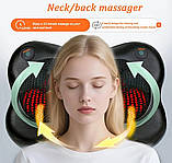 Масажна подушка Шиацу з підігрівом – для шиї, спини, попереку та ніг, фото 4
