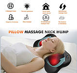 Масажна подушка Шиацу з підігрівом – для шиї, спини, попереку та ніг, фото 5