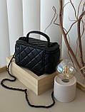 Сумка Chanel Classic Black Lambskin чорний матовий, фото 3