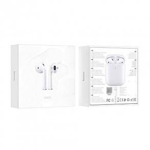 Навушники бездротові вставні HOCO EW02 TWS (Bluetooth 5.1) White, фото 2