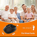 Електричний масажер для ніг з підігрівом і LCD дисплеєм – 3 режими, компресія та знімний чохол, фото 8