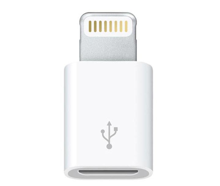 Перехідник з Micro USB мама на Lightning тато білий (тих, пакет)