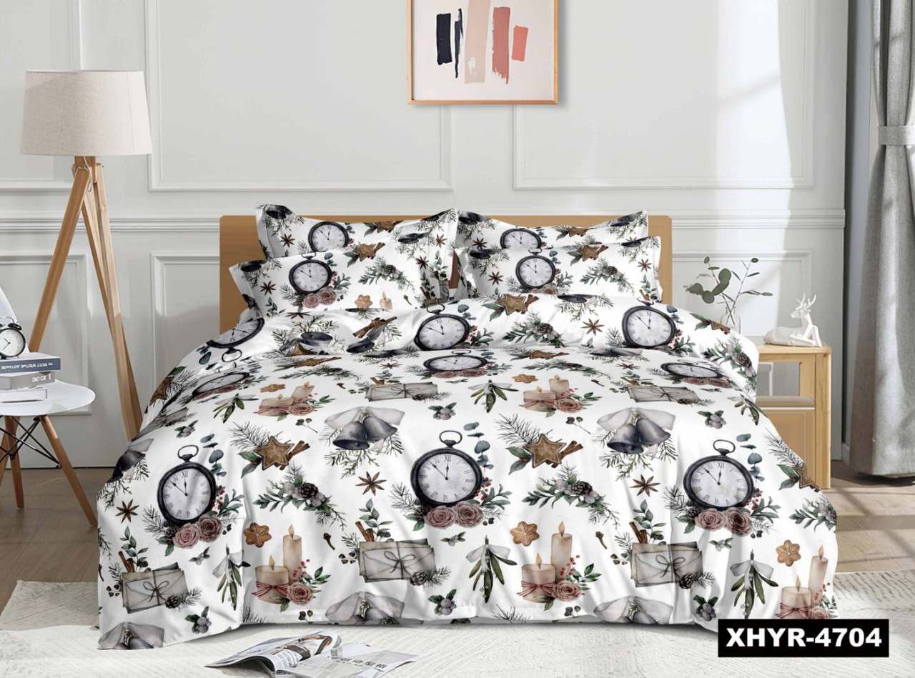 Новорічна постільна білизна фланель Royal Dream байка Різдвяний затишок, фото 1