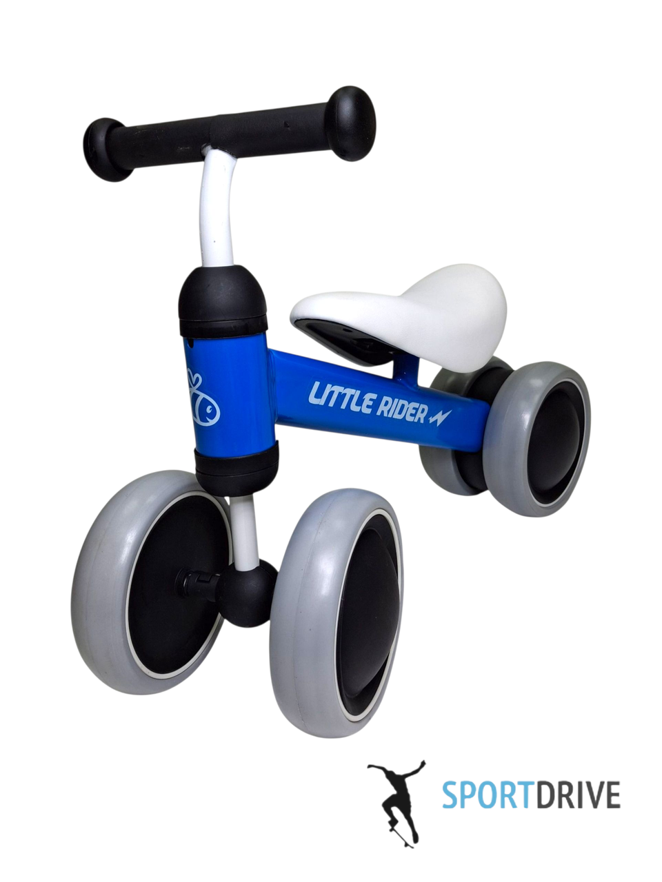 Дитячий велобіг для малюків 1,5-4 роки Balance Baby, 4 колеса. Синій, фото 1