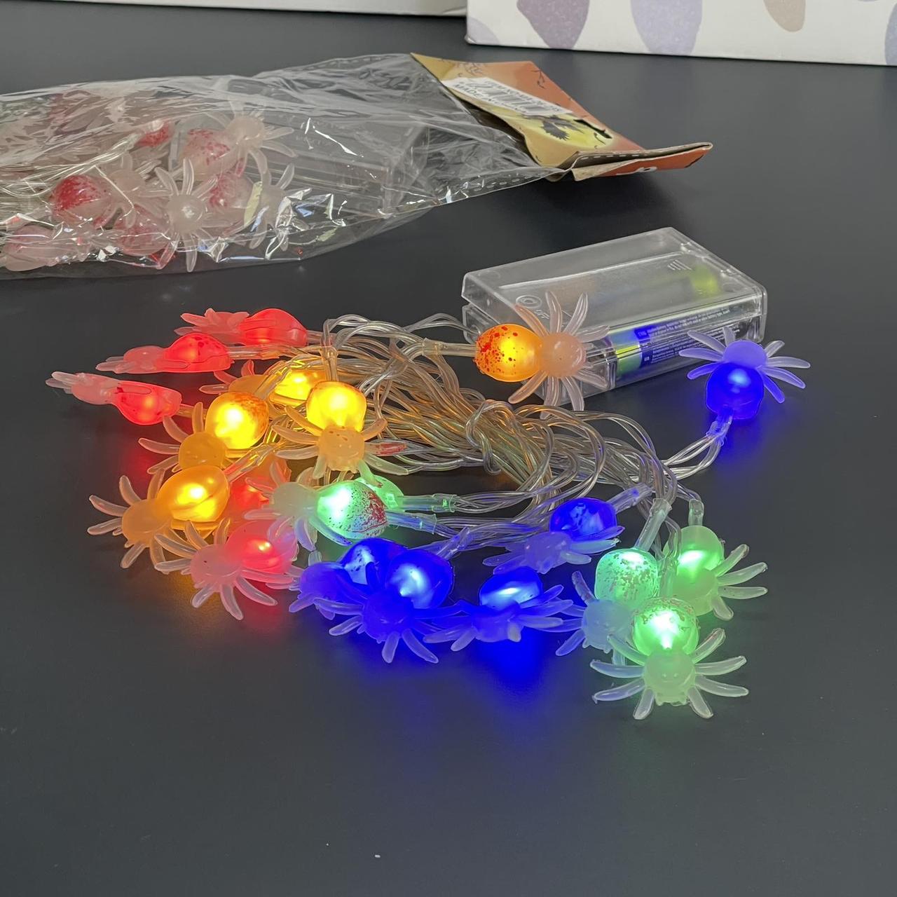 Гірлянда електрична "Павучки" Хелловін, фото 1