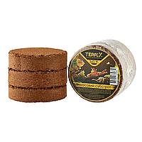 Кокосовий субстрат для тераріуму для равликів Ахатин, рептилій, амфібій, павуків, змій TerriX кокос пресований 3х0,9 л