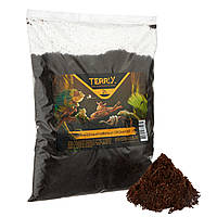 Кокосовий субстрат для тераріуму для равликів Ахатин, рептилій, амфібій, павуків, змій TerriX кокос промитий 2 л