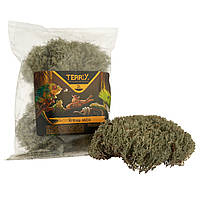 Мох для тераріуму для равликів Ахатин, рептилій, амфібій, павуків TerriX Мох Ягель 2 л