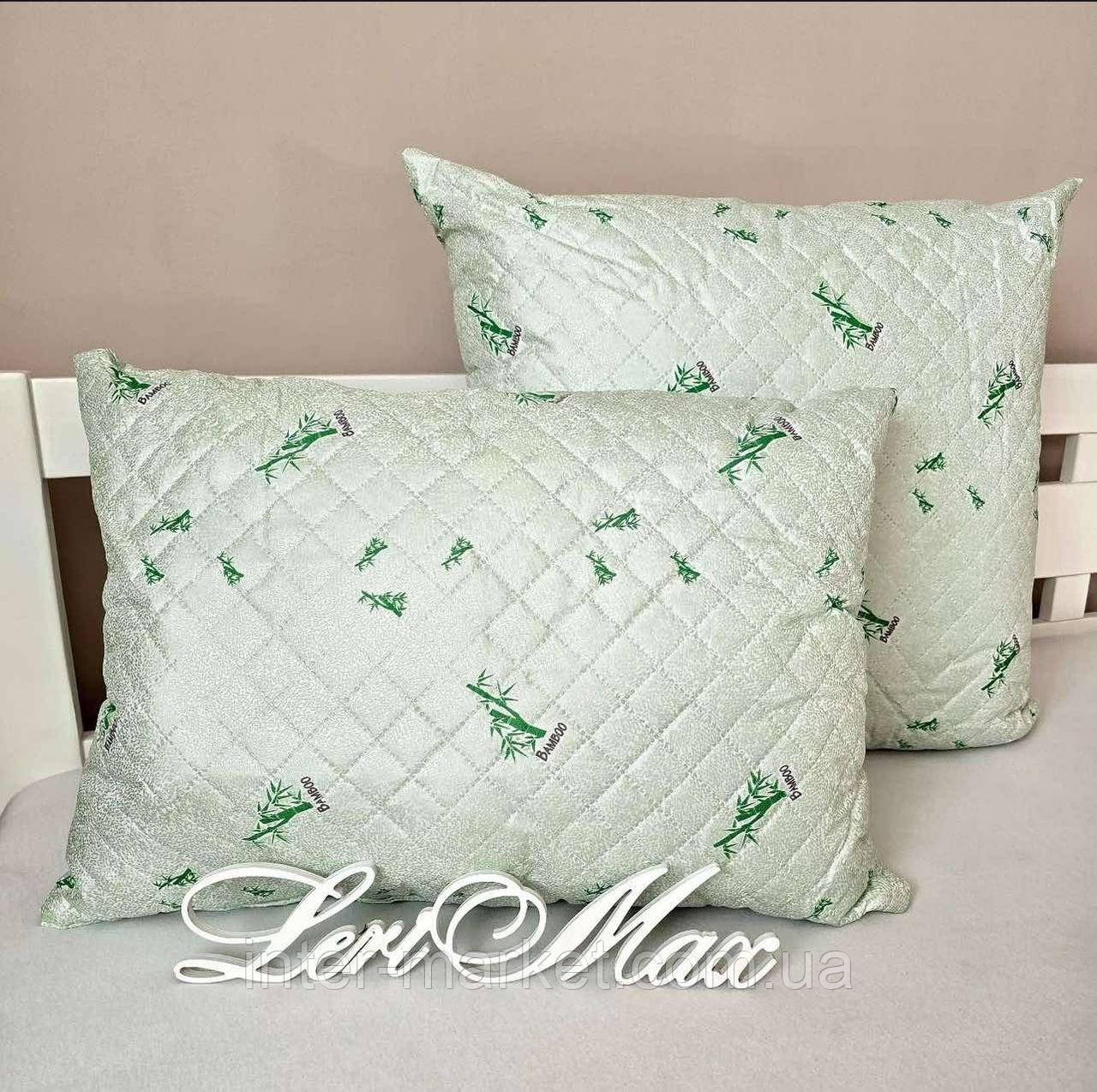 Подушка з бамбукового волокна розміром 70*70см. гіпоалергенна Bamboo., фото 1