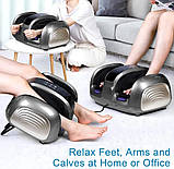 Електричний масажер для ніг з підігрівом та різними режимами масажу, фото 8